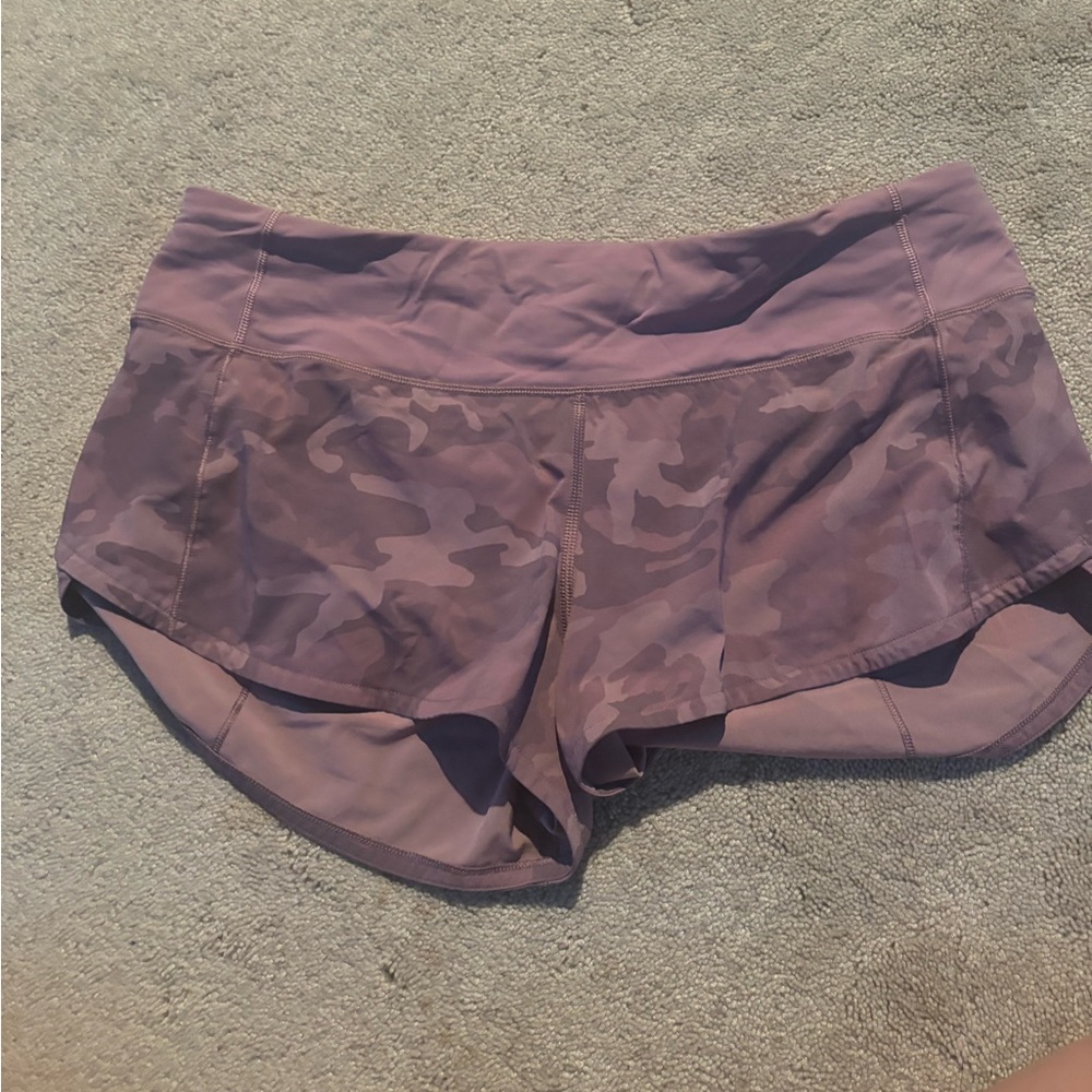 camo lululemon shorts